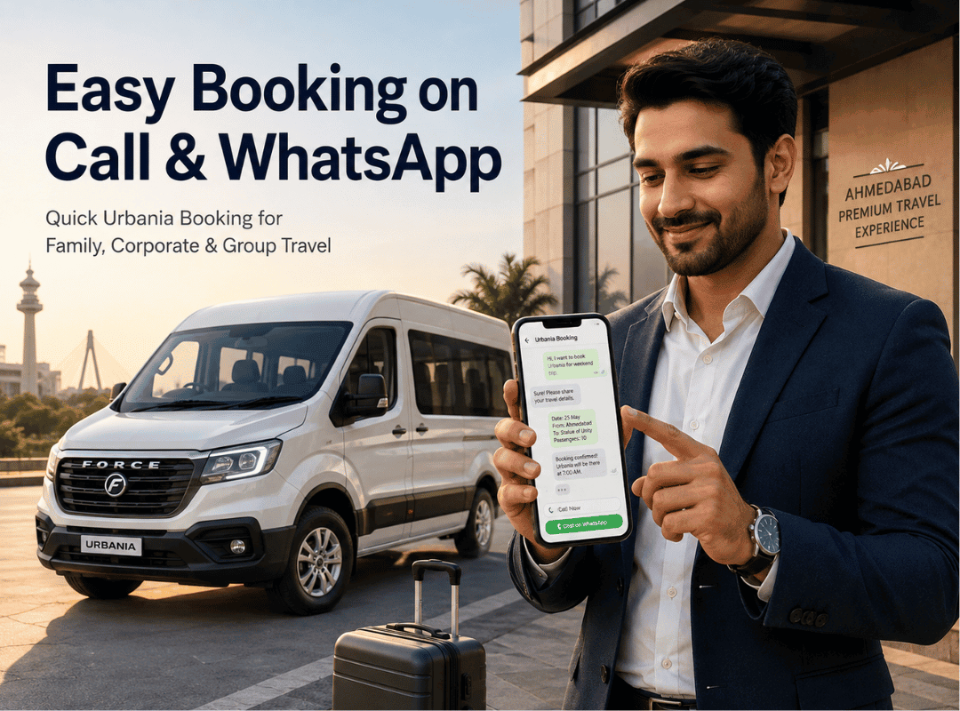 Customer checking Urbania booking details on a mobile phone
